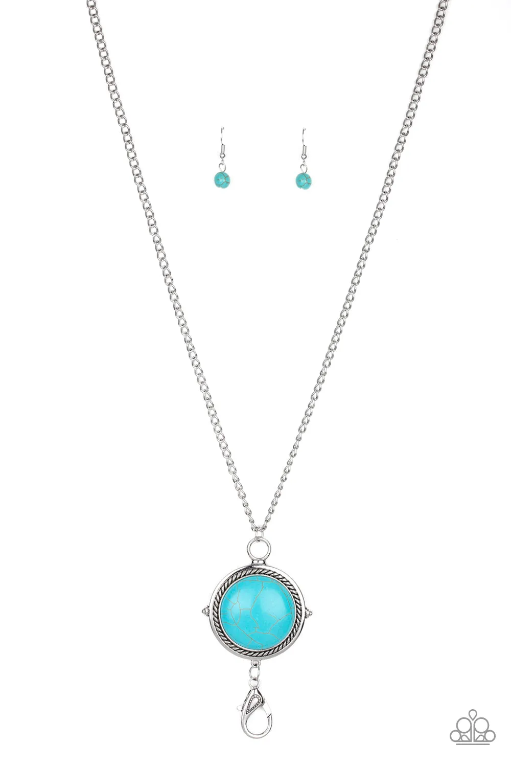 Paparazzi Desert Equinox - Blue Lanyard Necklace