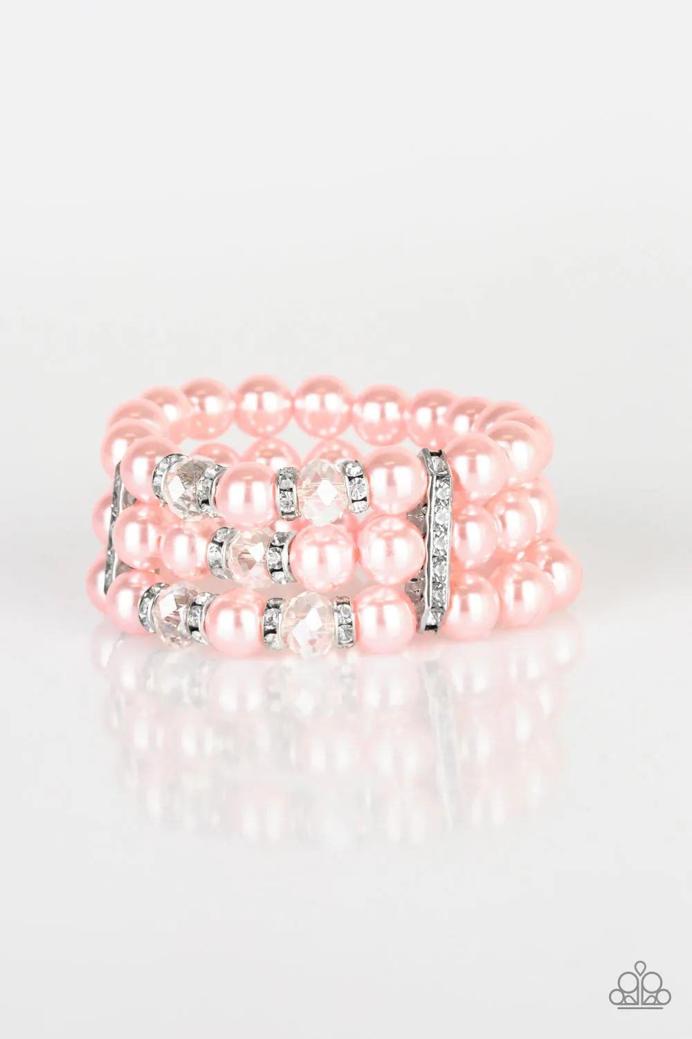 Paparazzi Undeniably Dapper - Pink Bracelet