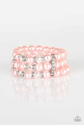 Paparazzi Undeniably Dapper - Pink Bracelet