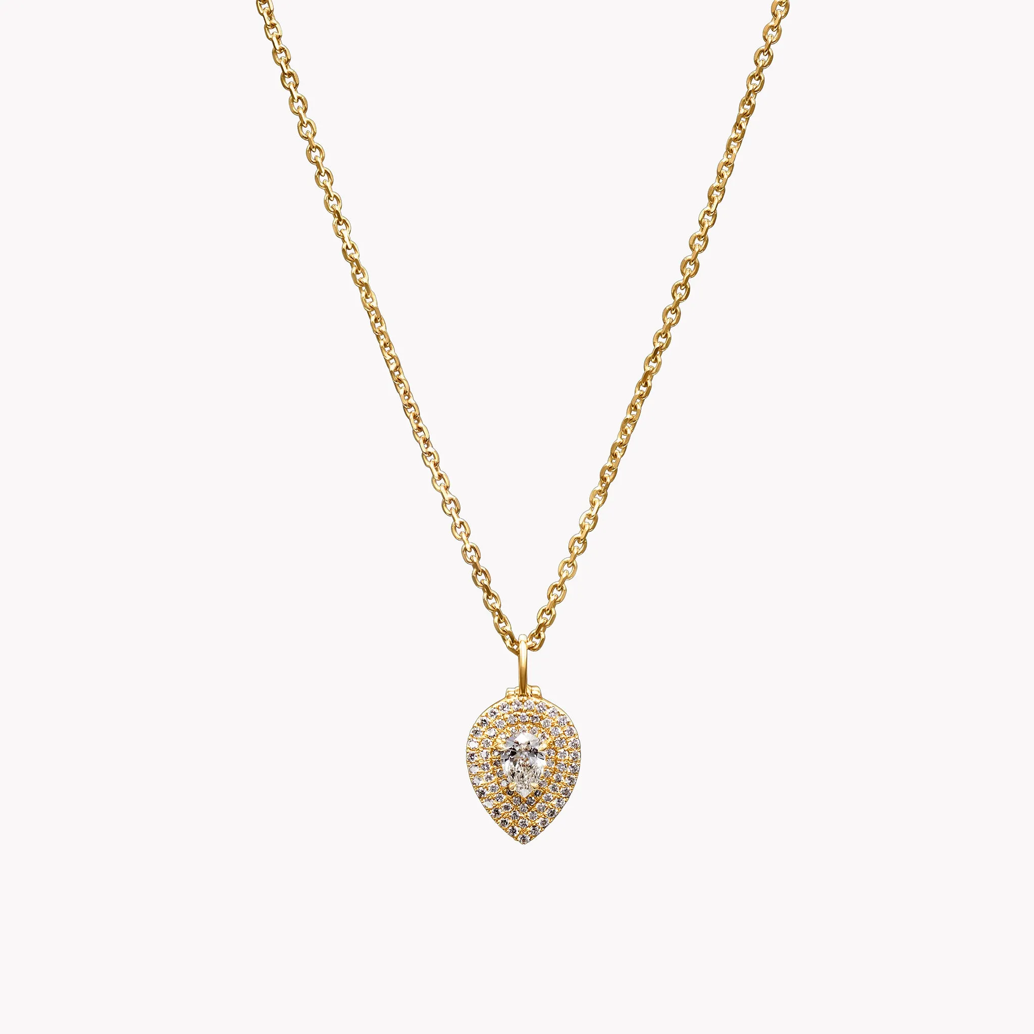 Pear Shape Diamond Pave Lou Lou Locket