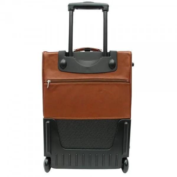 Piel Leather 19" Multi-Pocket Wheeler