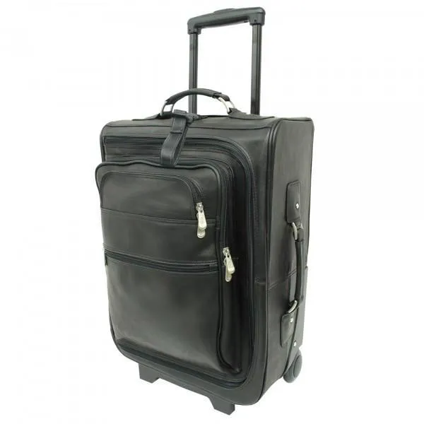 Piel Leather 19" Multi-Pocket Wheeler