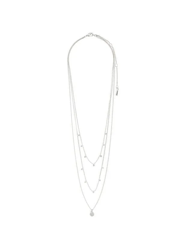 PILGRIM Chayenne Crystal Layered Necklace