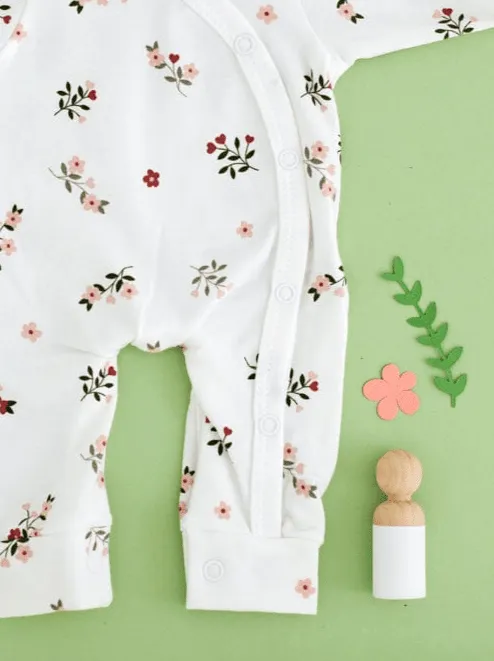 Prem Baby Sleepsuit, Beautiful Bloom