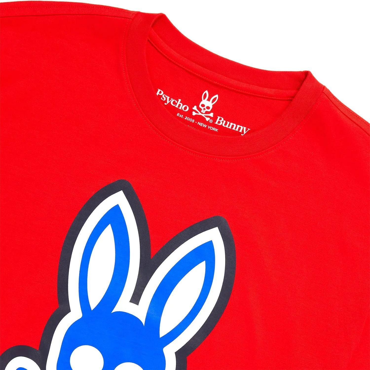 Psycho Bunny Mens Patchin Graphic Tee - Red Spice