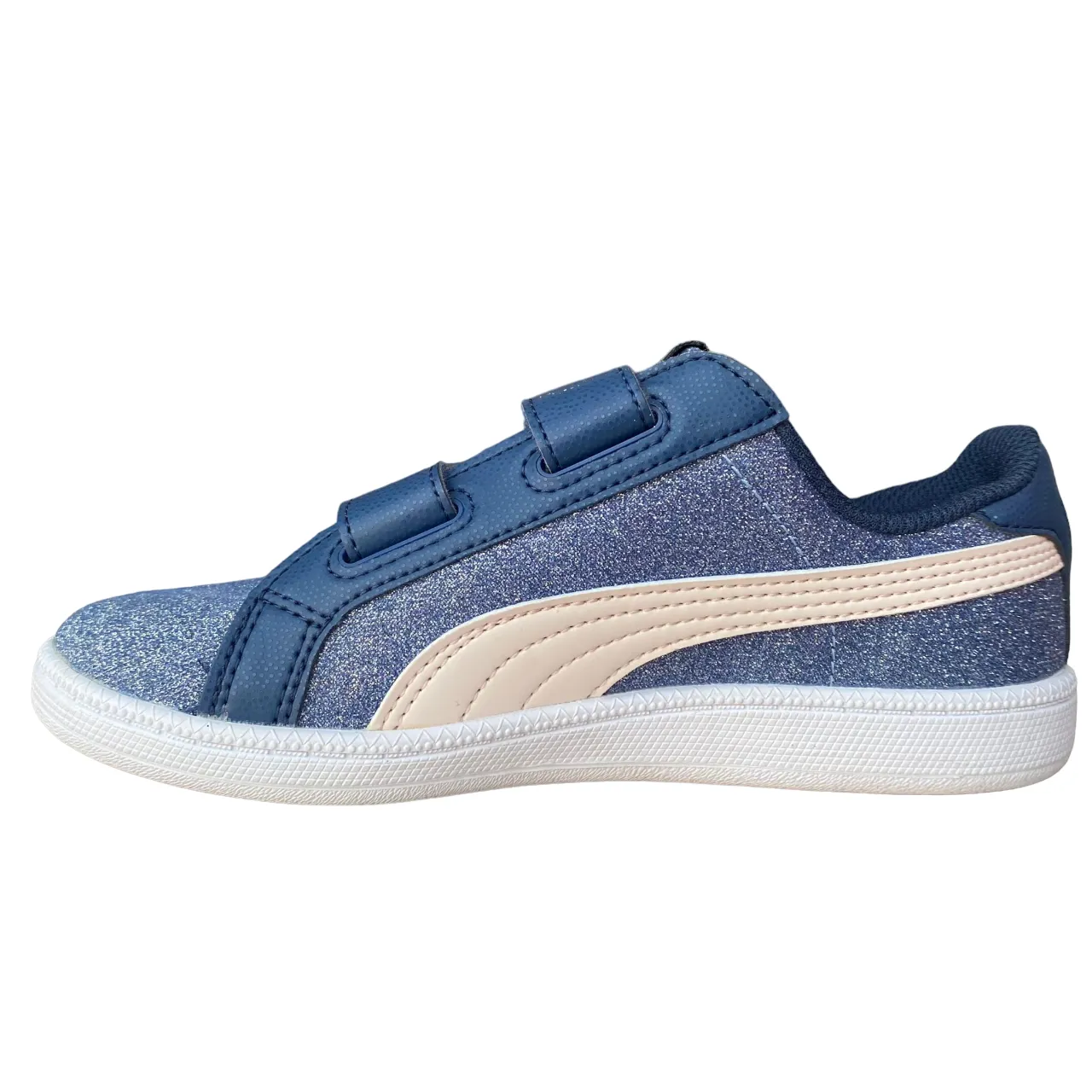 Puma girl's sneakers shoe with Smash glitter tear V PS 362956 04 blue