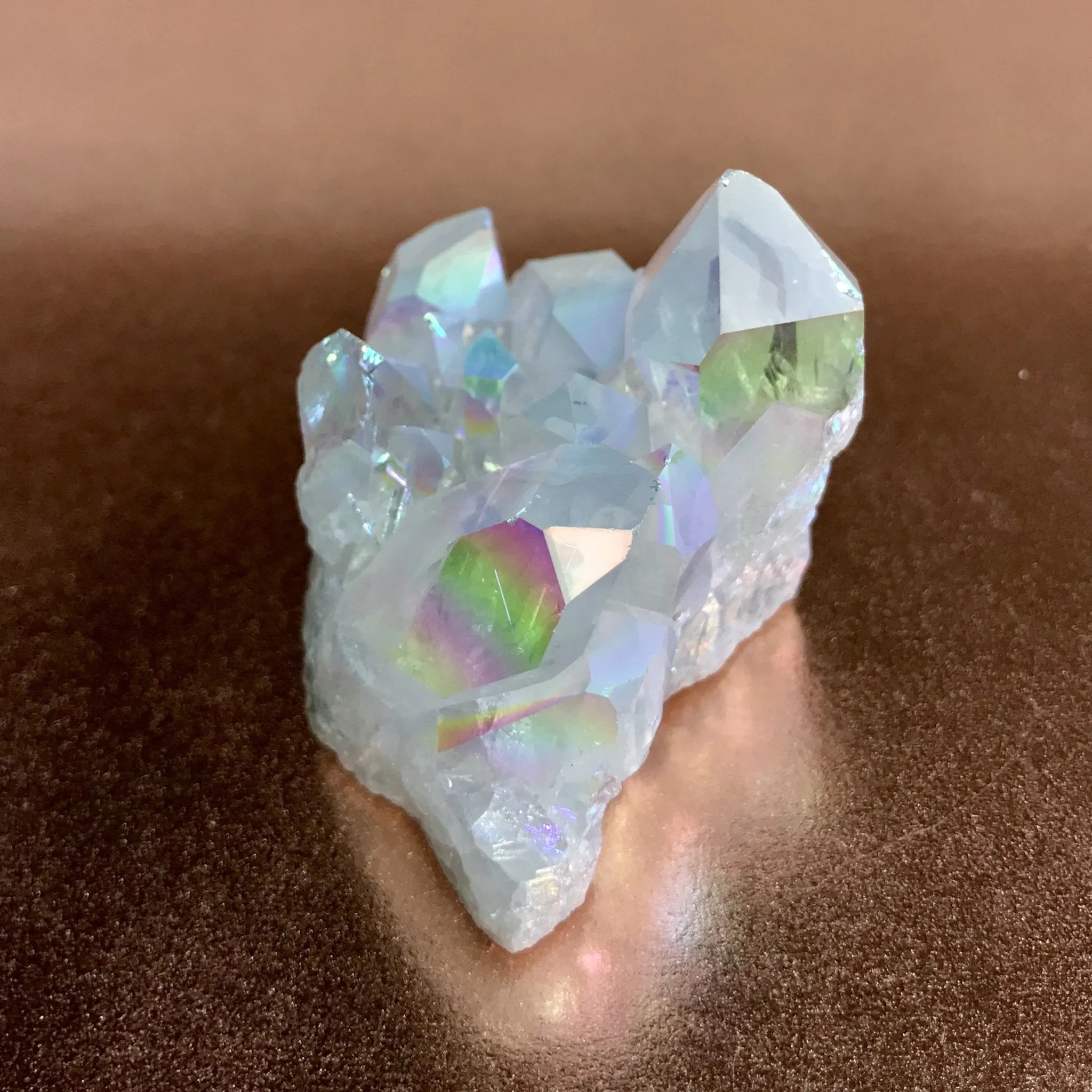 Rainbow Quartz Crystal Cluster