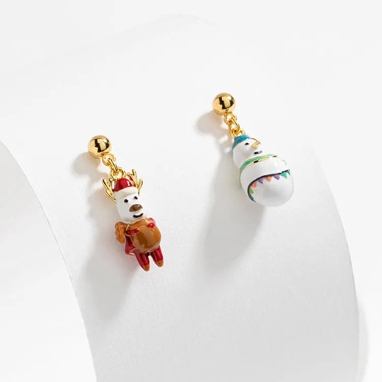 Reindeer & Snowman Earrings