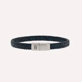 Riley Leather Bracelet Blue