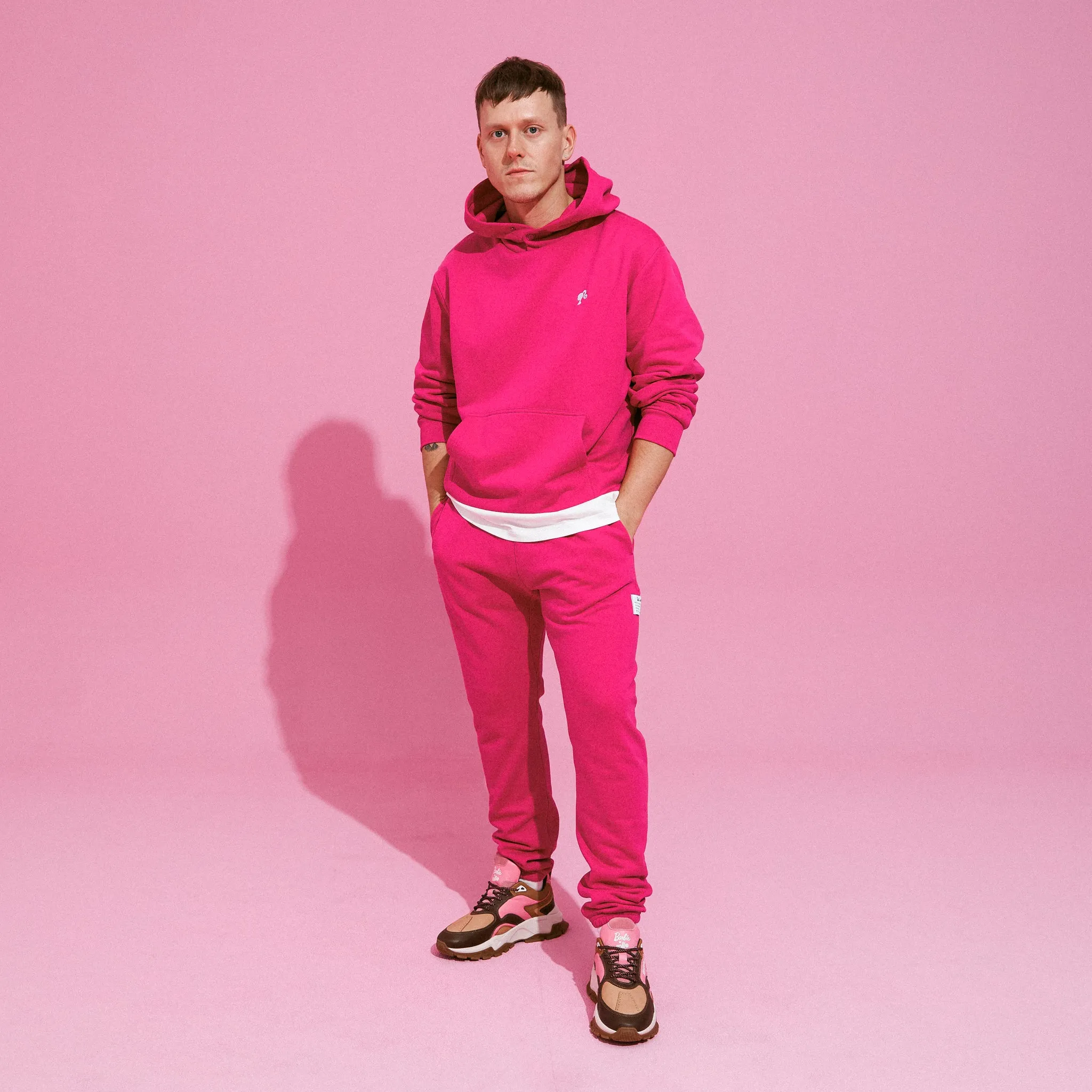 Rollie x Barbie Mens Pink Sweat Pants