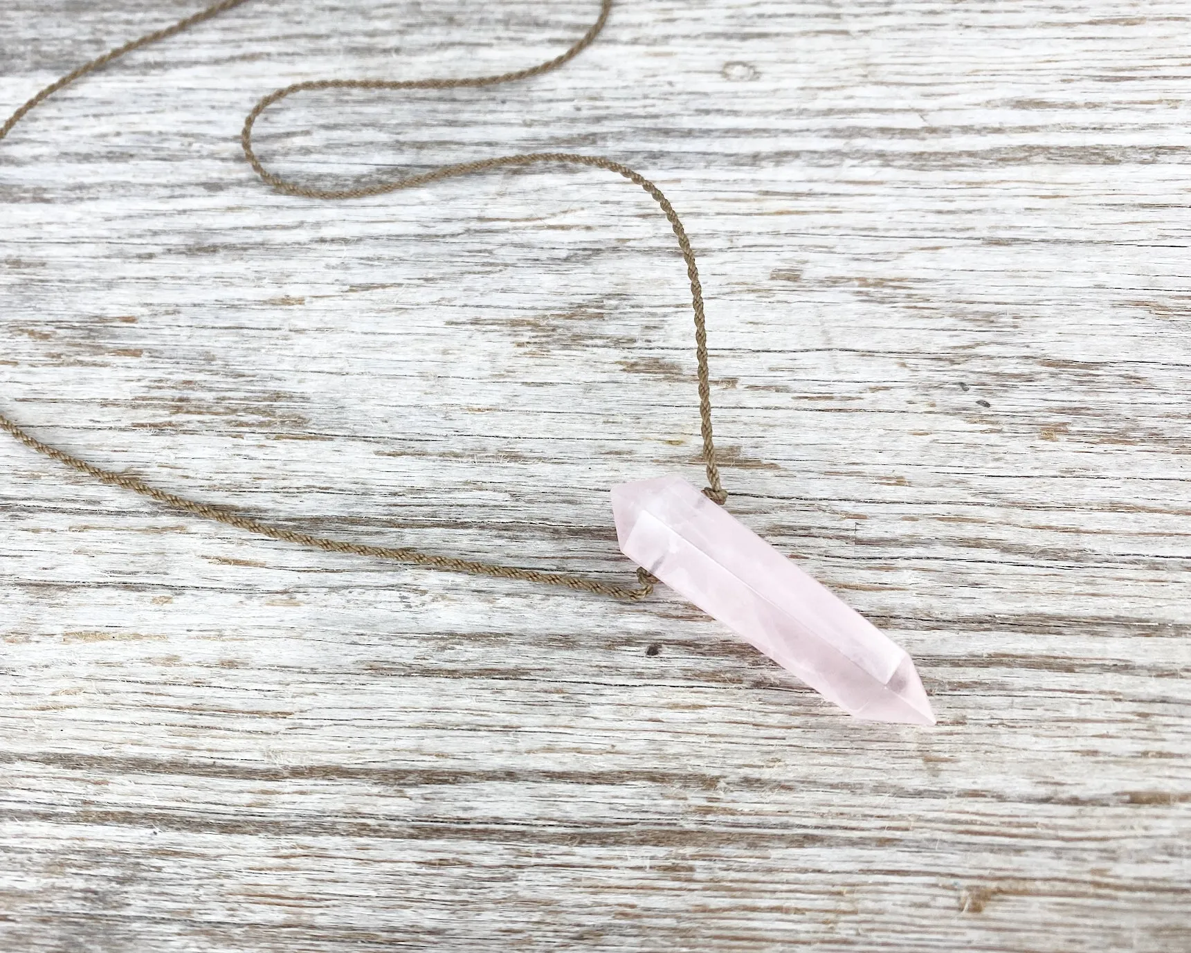 Rose Quartz - Double Terminated Crystal