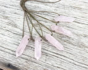 Rose Quartz - Double Terminated Crystal