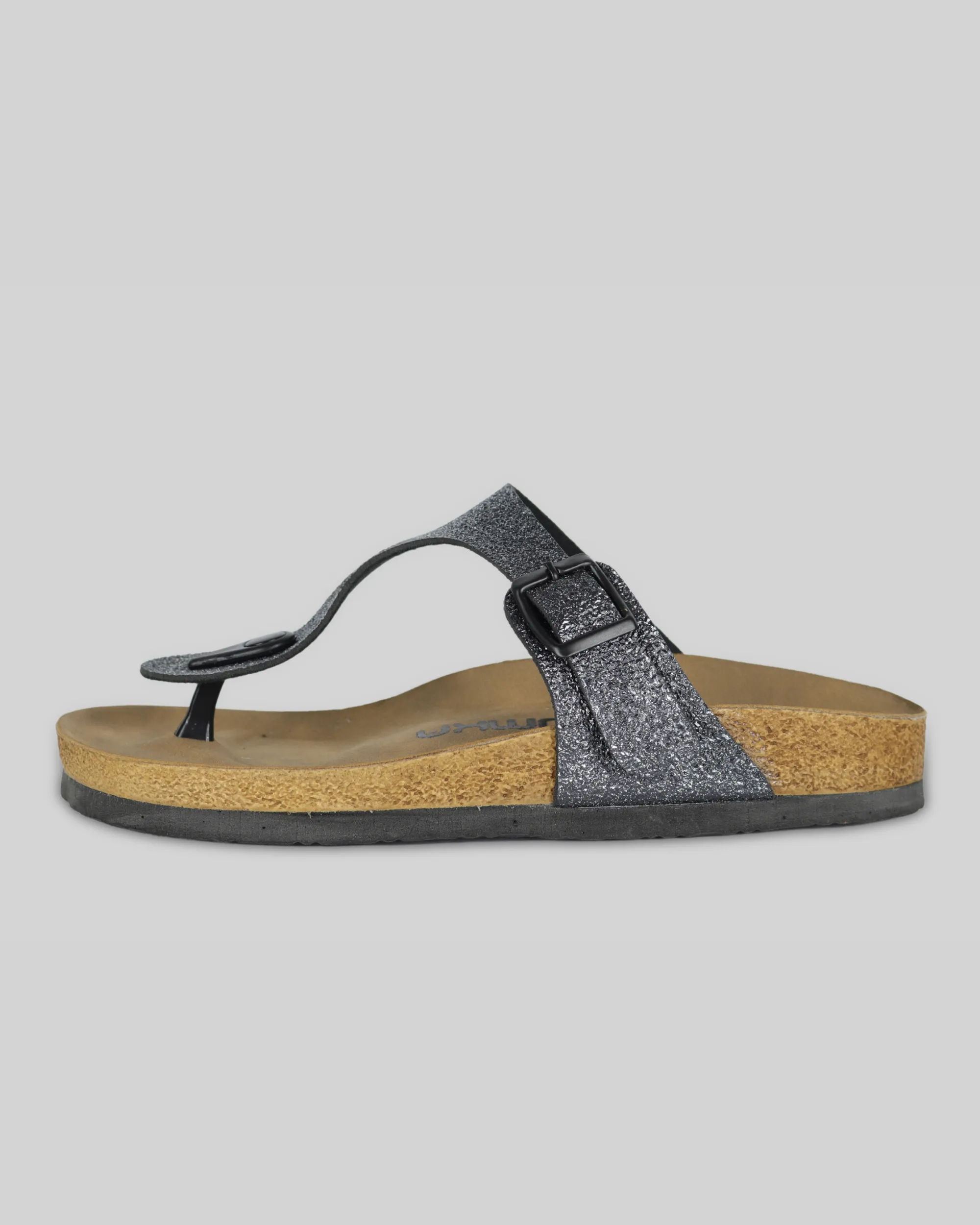 Sandalias Brillo Antracita