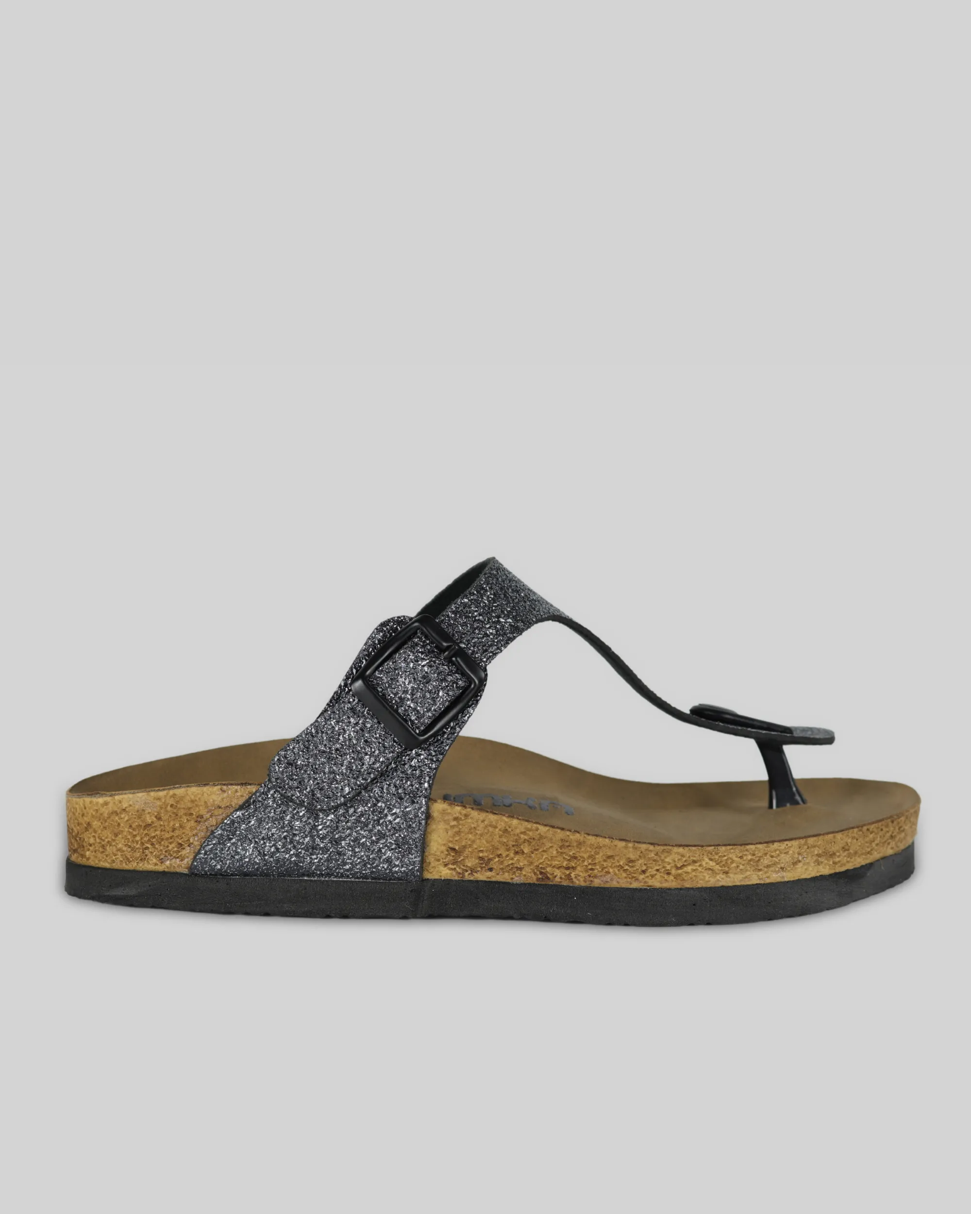 Sandalias Brillo Antracita