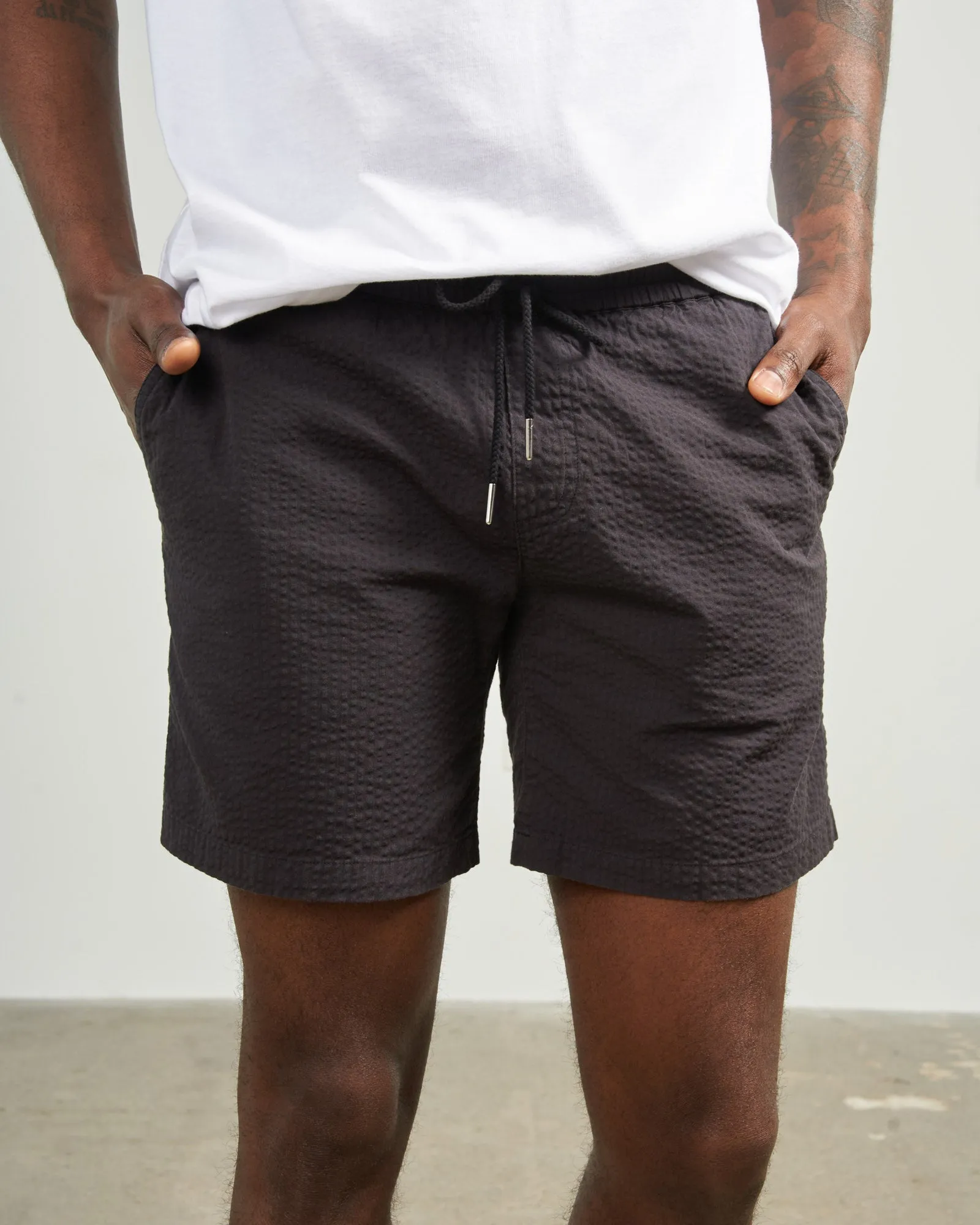 Seersucker Pull-On Short