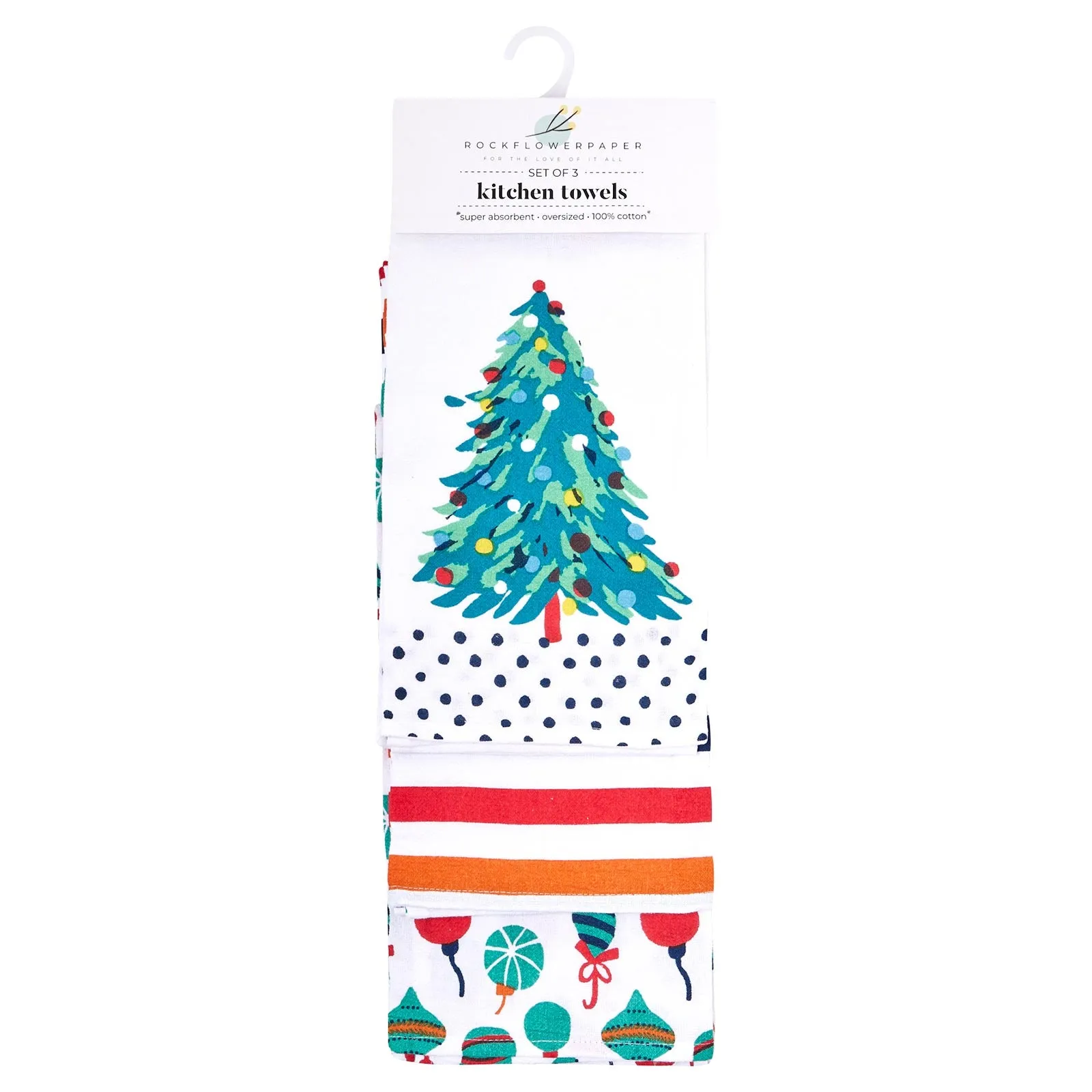 Set of 3 Seasonal Cotton Kitchen Towels - Perfect for Holiday Cheer