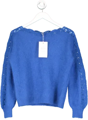 Sezane Blue Stacy Jumper UK S