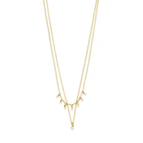 Sia Gold Plated Crystal 2-in-1 Necklace