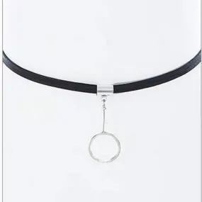 Silver Open Ring Choker