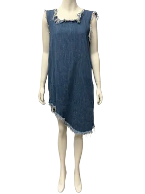 Size M - Marques'Almeida Blue Denim Dress