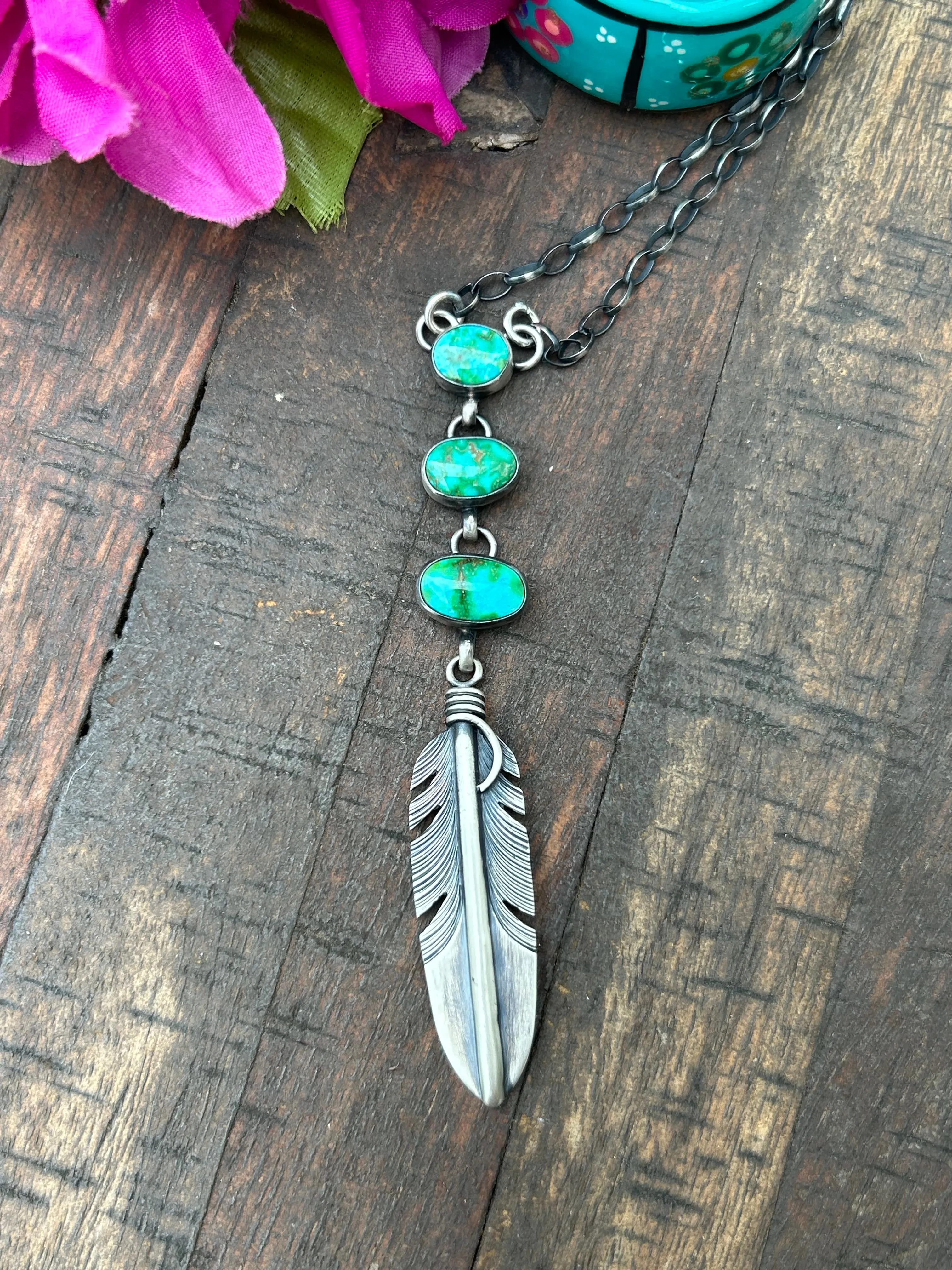 Sonoran Feather Necklace- A