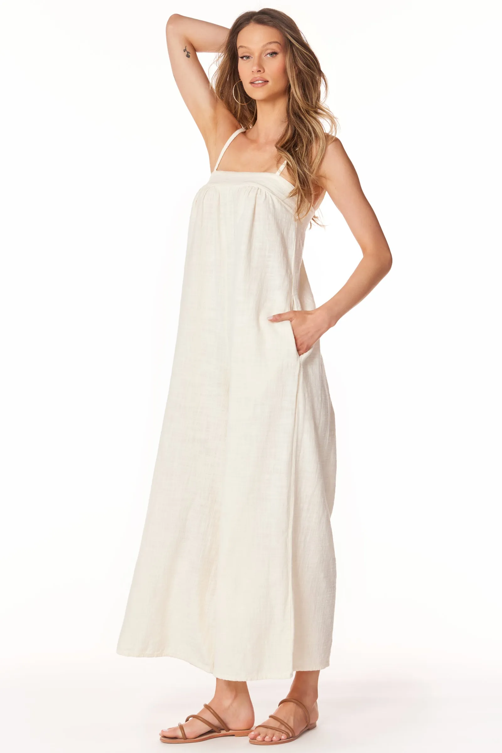 SQUARE NECK WIDE LEG JUMPSUIT