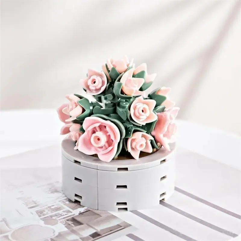 Succulent Potted Plants Building Blocks