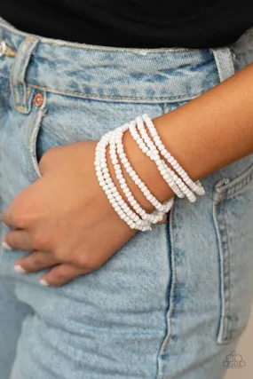 Thank Me LAYER - White Paparazzi Bracelet