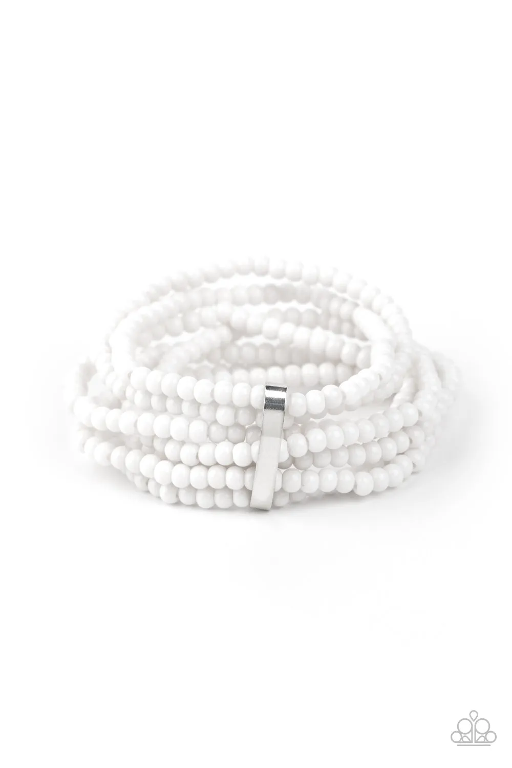 Thank Me LAYER - White Paparazzi Bracelet