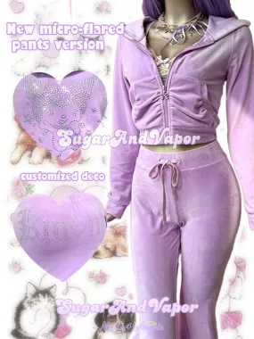 Tiana Luxe Velour 2 Pieces Pants Tracksuit Set