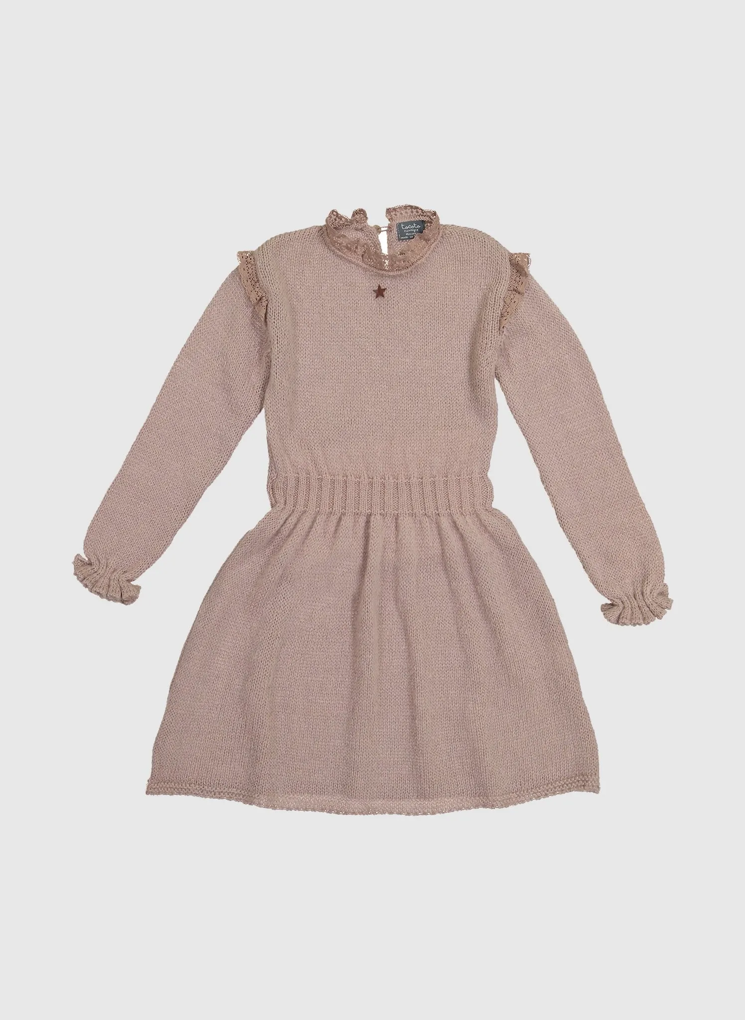 Tocoto Vintage Knitted Dress in Pink