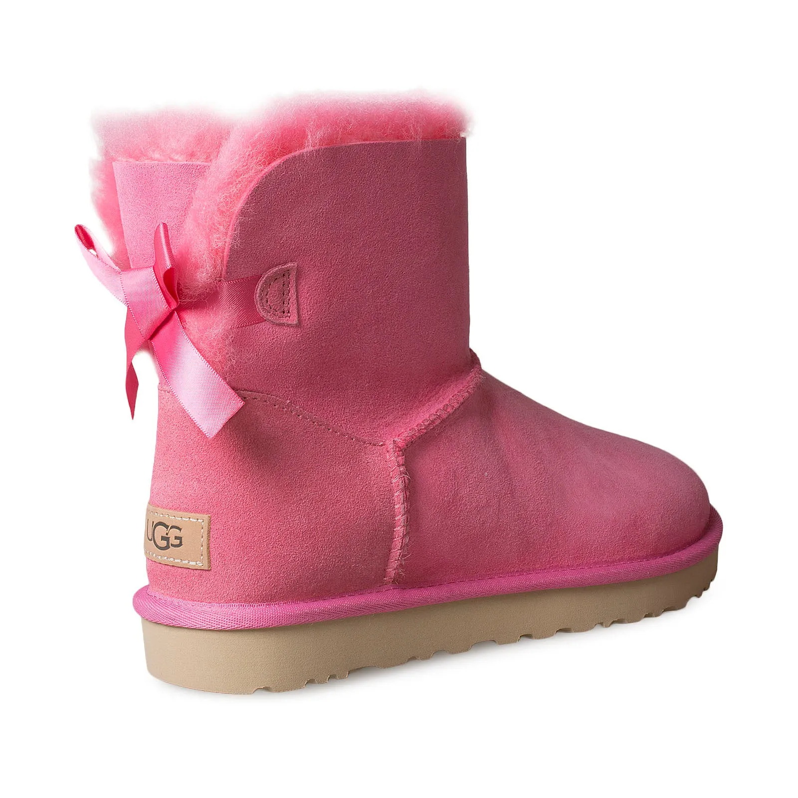 UGG Mini Bailey Bow II Pink Rose Boots - Women's