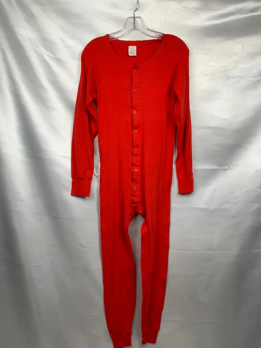 Union Suit Long Johns Thermal Underwear Mens 38 -40 Red