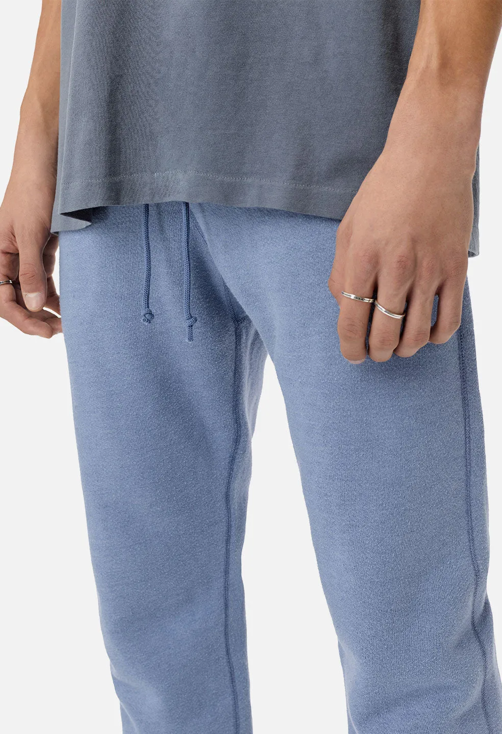 Vintage Fleece Sweatpants / Blue