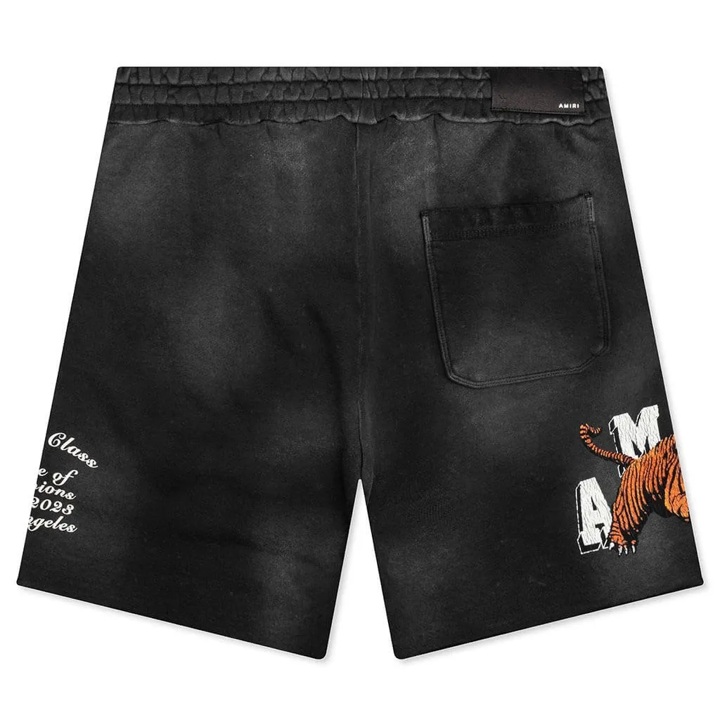 Vintage Tiger Sweatshort - Black