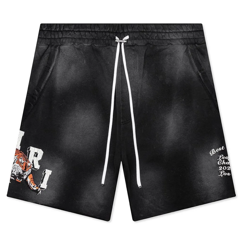 Vintage Tiger Sweatshort - Black