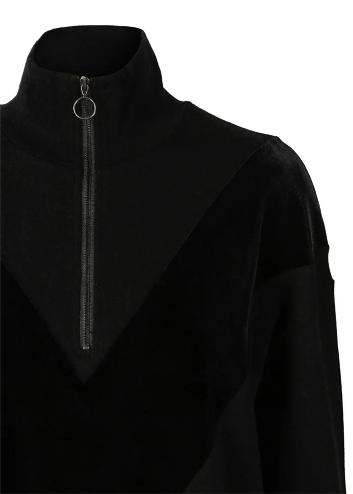 We Norwegians Tind Zip Up Merino Sweater - Black