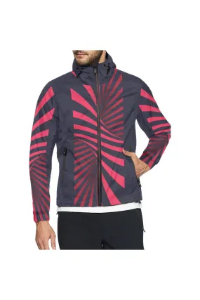 Winter Illusion All Over Print Windbreaker for Men (Model H23)