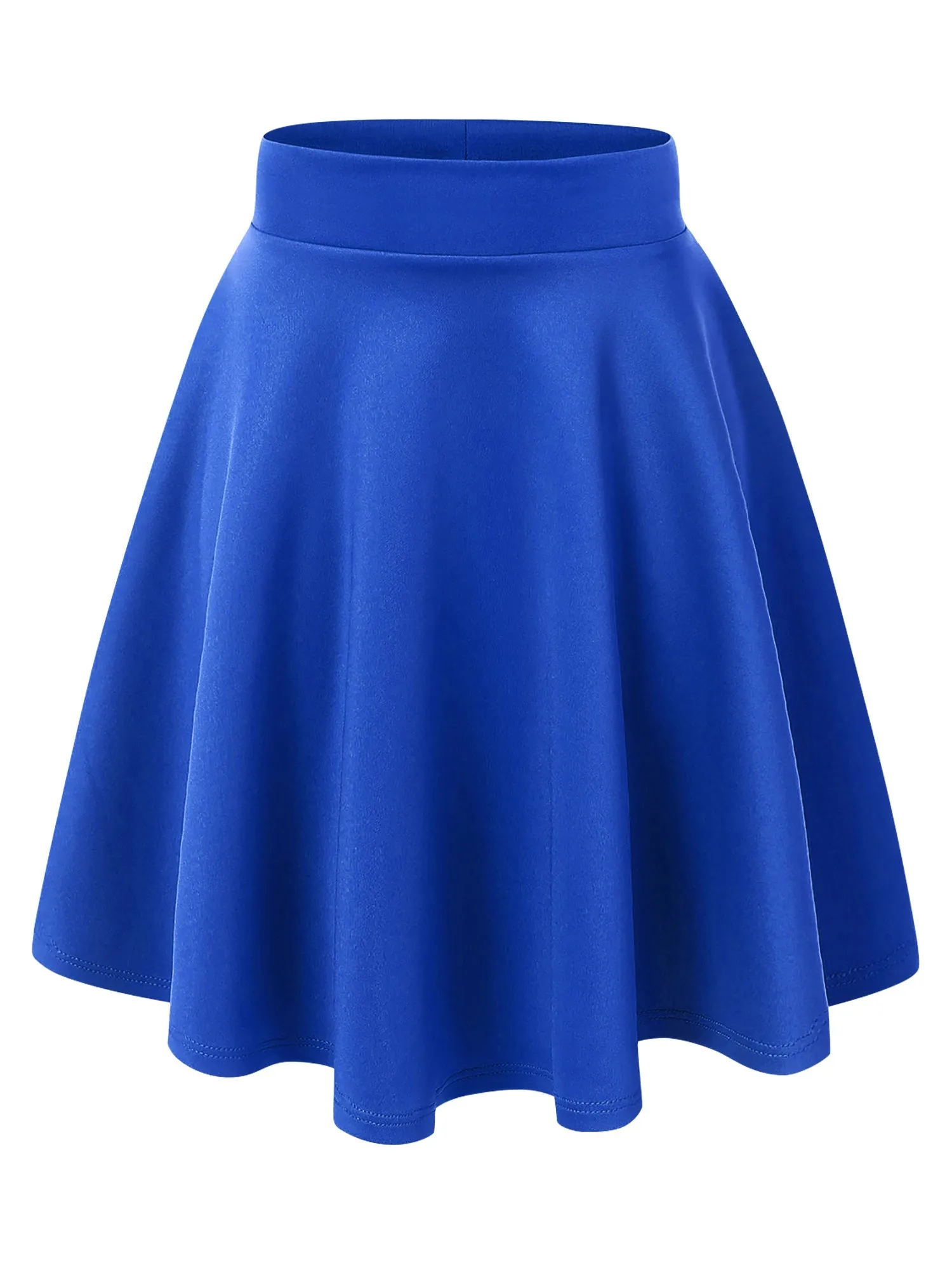 Women's Basic Versatile Stretchy Flared Casual Skater Skirt