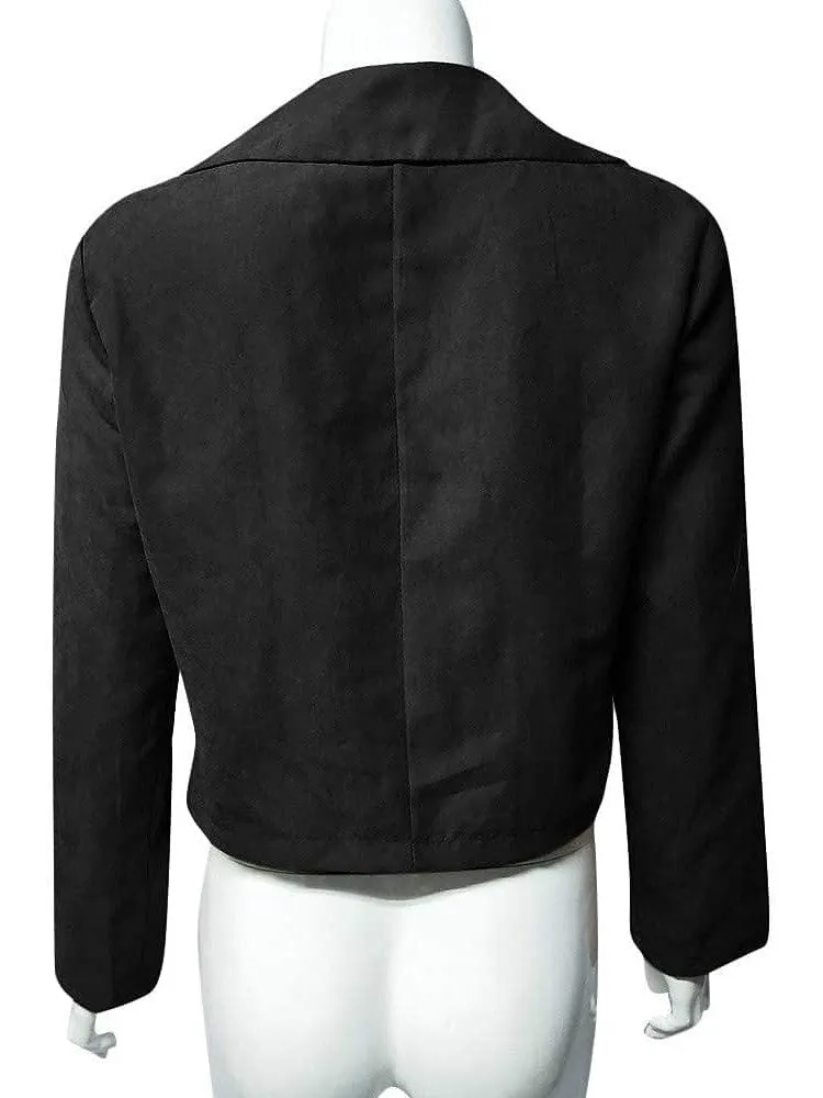 Women's Heated Suede Moto Biker Jacket