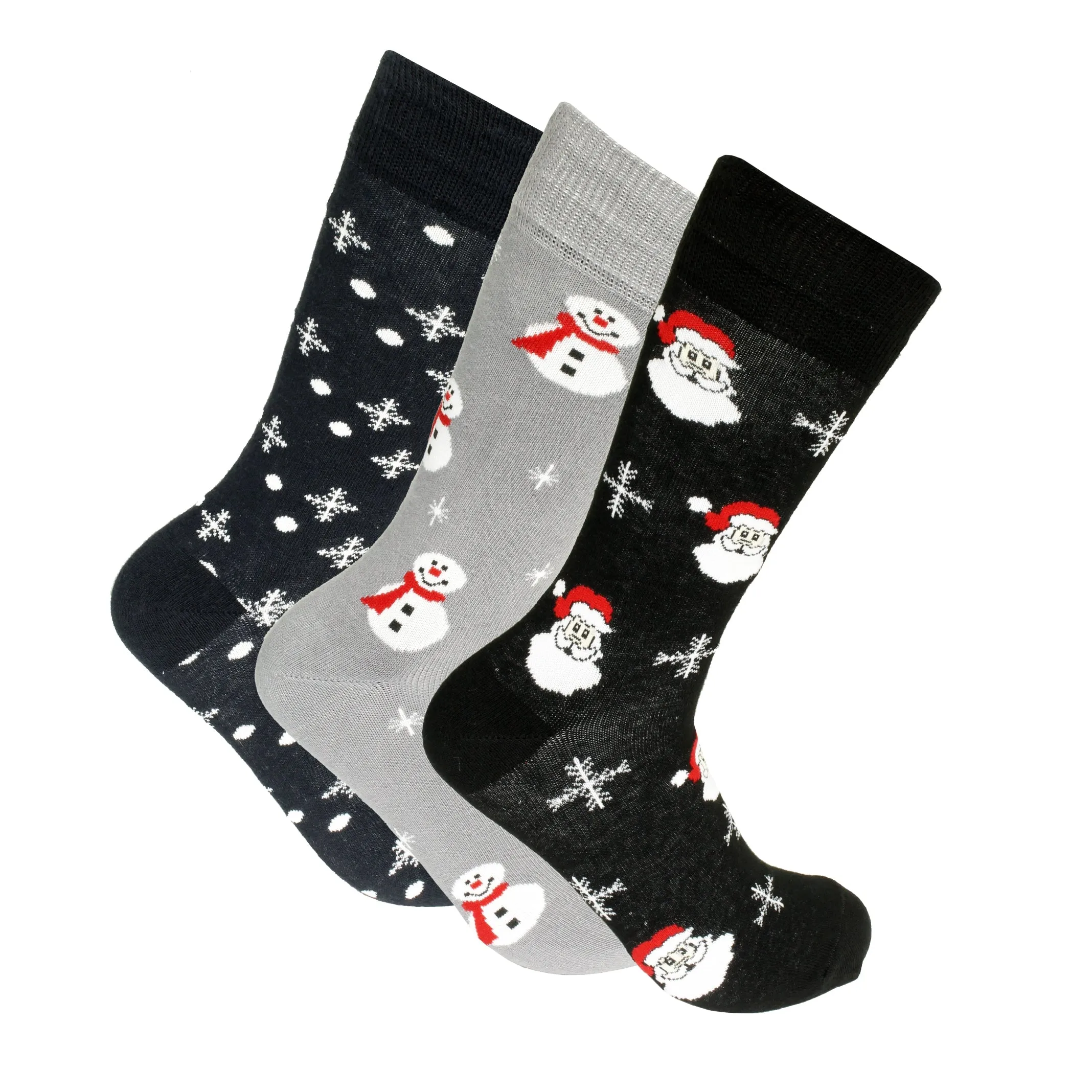 Xact Mens Christmas Xmas Socks Gift Box - UK 7-11 (3-Pack)