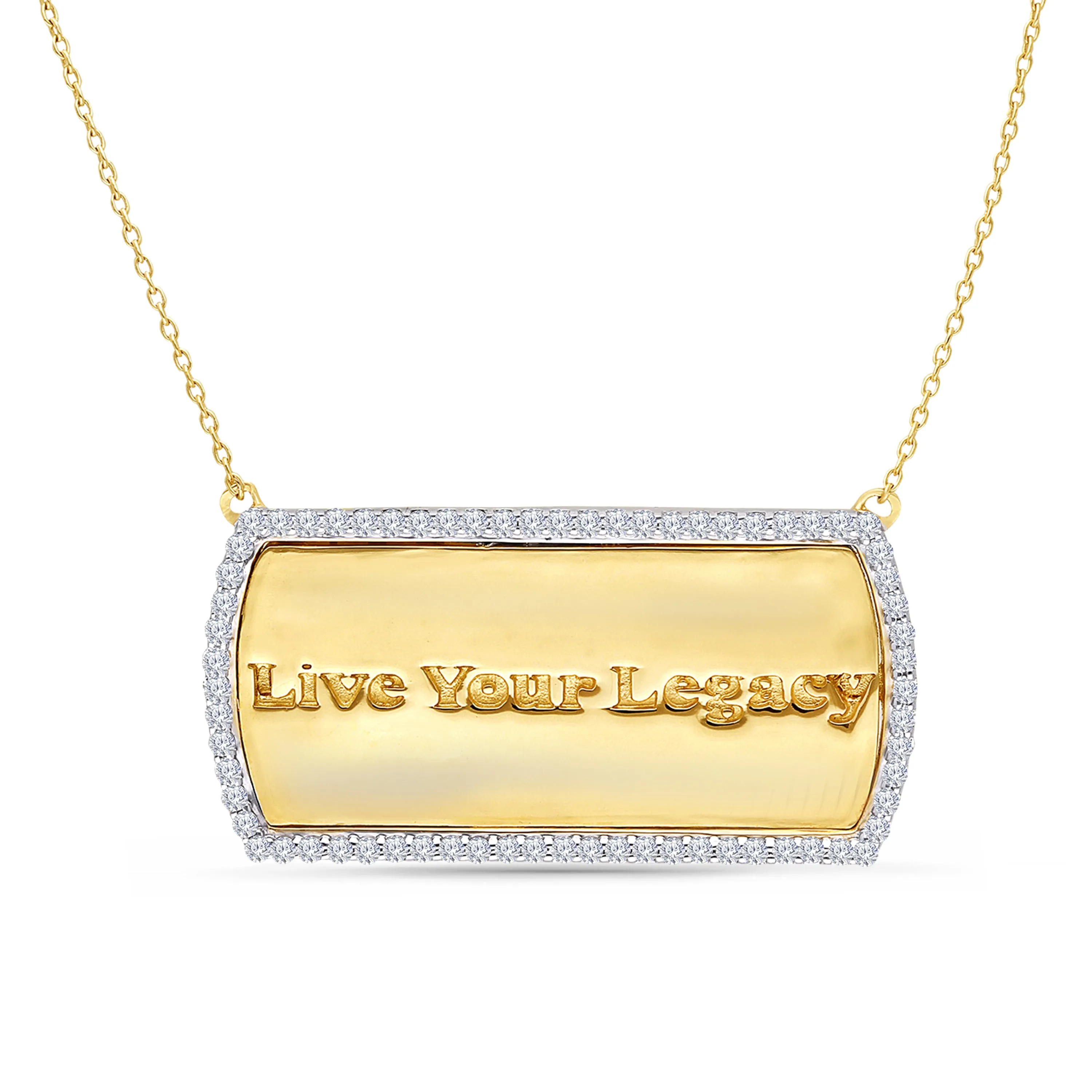 Yellow Gold Live Your Legacy Diamond Eternal Necklace