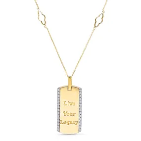 Yellow Gold Live Your Legacy Diamond Eternal Necklace